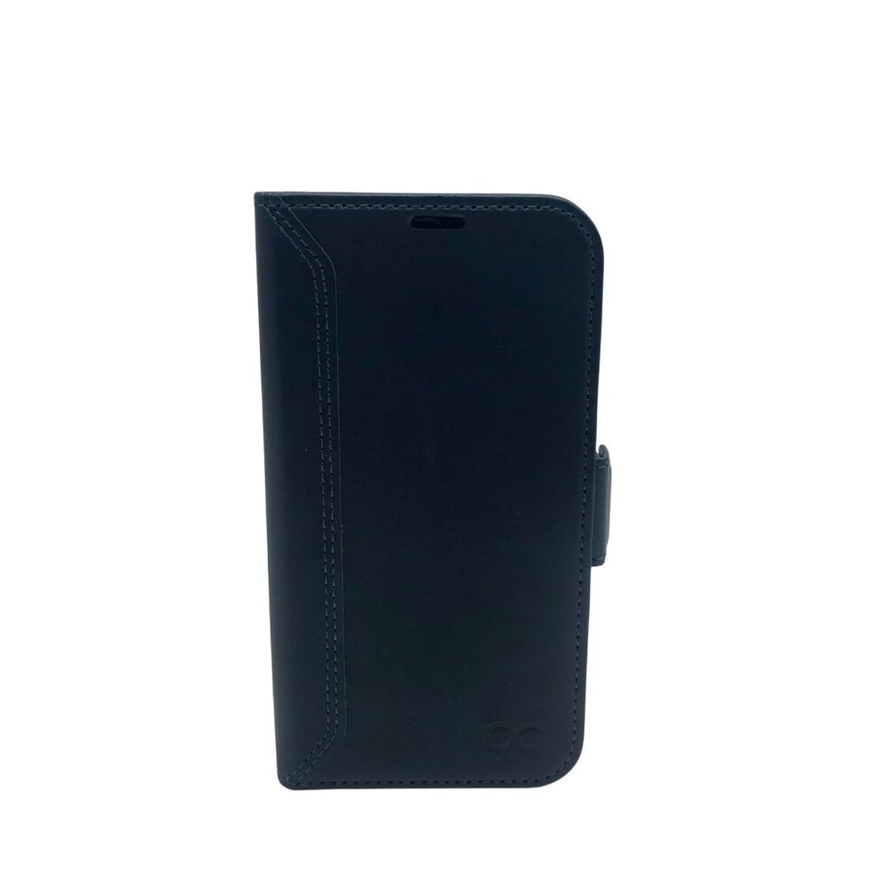 OCase Blue Faux Leather Flap Phone Case